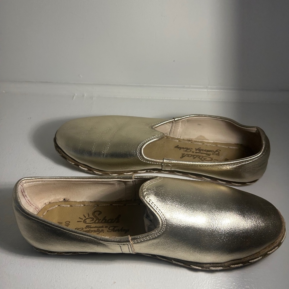 Sabah Gold Size 40 Espadrilles